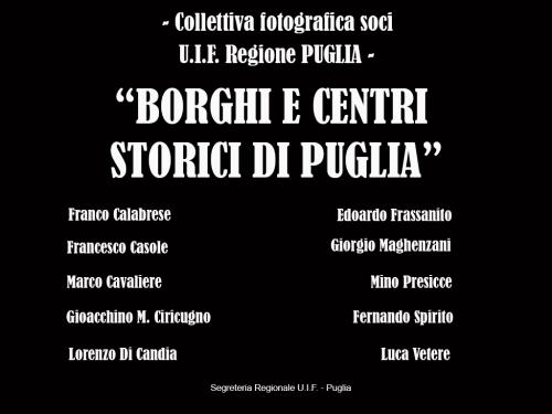00-TITOLO Prima collettiva fotografica Autori UIF della Puglia