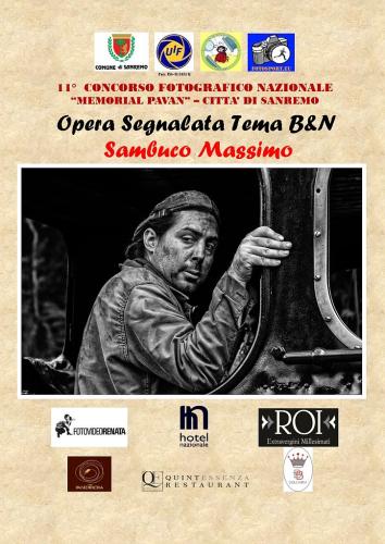 OPERA-SEGNALATA-TEMA-BN-SAMBUCO-MASSIMO 11° MEMORIAL ANGELO PAVAN - SANREMO