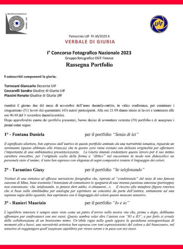 1 1° Concorso Fotografico "Rassegna portfolio" 2023
